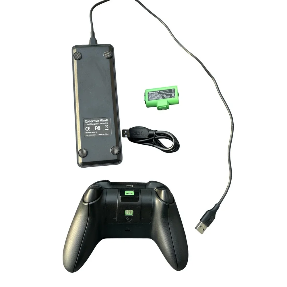 Xbox Series X S Wireless Controller Carbon Black Collective Minds Dual Charger